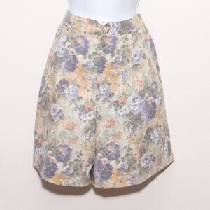 Vintage Fundamental Things Floral High waist culottes wide leg shorts Size 10P